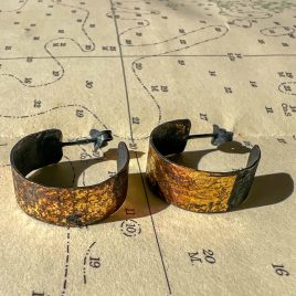 Granite Hoop Earrings