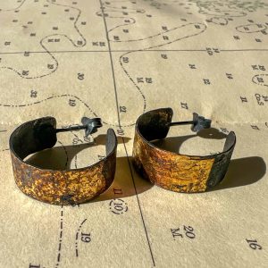 Granite Hoop Earrings