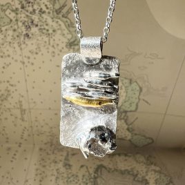 Salt Granite Driftwood Pendant